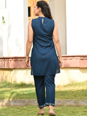 AAHELI LEILA JARI EMBROIDERED KURTI SET