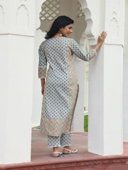 AAHELI AIBA PRINTED COTTON SUIT SET