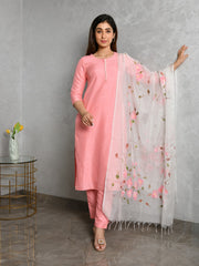 AAHELI MEHAK PEACH KURTA-PANTS & DUPATTA SET