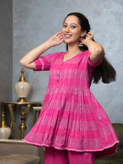 AAHELI LUMINOUS PINK CO-ORD SET