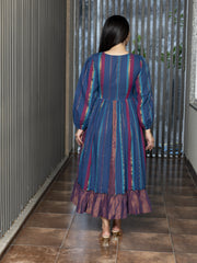 AAHELI INIMAI YARN DYED COTTON MAXI DRESS