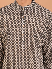 AAHELI ABHAY HAND BLOCK PRINTED KURTA-PANT SET