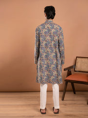 AAHELI KAIRI HAND BLOCK PRINTED KURTA-PANT SET