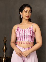 NAINA SHIBORI CROP TOP & FLARED PLAZZO SET