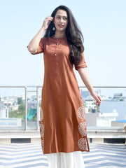 AAHELI SIENNA KURTA & SHARARA SET