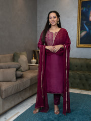 AAHELI NAYANA KURTA-PANTS & DUPATTA SET
