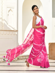 AAHELI DHRITI TIE-DYED GEORGETTE SAREE